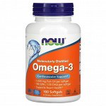 Омега 3 NOW Omega-3 1000мг (180/120) - 100 капс.