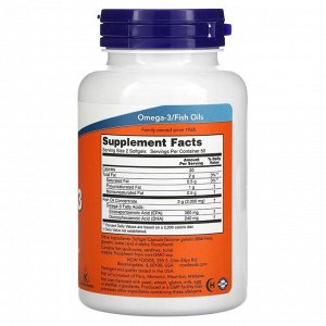 Омега 3 NOW Omega-3 1000мг (180/120) - 100 капс.