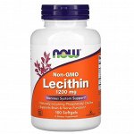 Лецитин NOW Soy Lecithin Non-GMO 1200мг. - 100 капс.