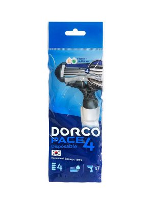 Станок мужской для бритья одноразовый Pace 4 1 шт Dorco