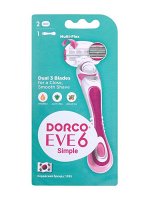 Дорко Станок для бритья женский Eve 6 Simple 3+3 2 сменные кассеты Dorco