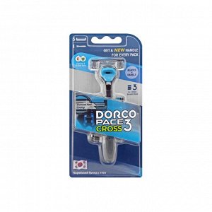 Станок для бритья Pace 3 Cross + 5 сменных кассет Dorco