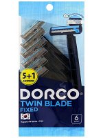 Станок для бритья одноразовый 2 лезвия 6 шт Dorco Twin Blade Fixed