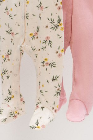 Crockid / Комбинезон(Весна-Лето)+baby (розовый жемчуг, сказочные цветы)