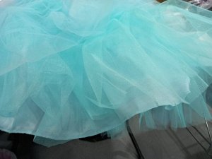 Платье для девочки из фатина цвет Мятный(голубой)