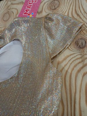 Платье для девочки праздничное из вискозы Золото