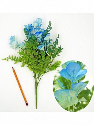 Куст травы с голубыми цветами 38 см
