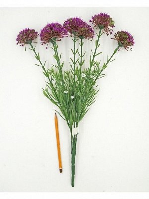 Цветок Лука букет из 7 шт 45 см цвет фиолетовый HS-19-18
