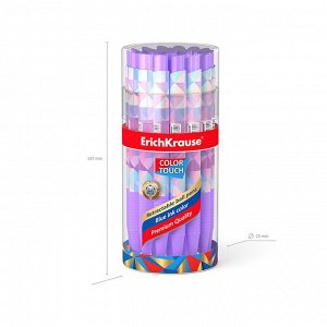 Ручка шариковая автоматическая ErichKrause ColorTouch Magic Rhombs, узел 0.7 мм, чернила синие