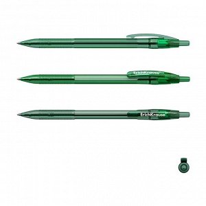 Ручка шариковая автоматическая Erich Krause R-301 Original Matic, узел 0.7 мм, чернила зелёные