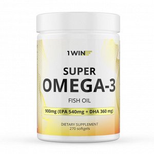 1WIN Omega-3 900мг, 270 капсул, бад