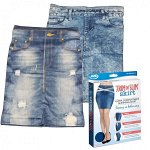 Утягивающая юбка Trim &#039;N&#039; Slim Skirt утеплённая синяя (утеплённая)