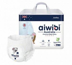 Трусики-подгузники детские AIWIBI Premium L (9-14кг) 44шт