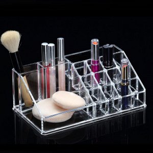 Органайзер для хранения косметики с зеркалом для макияжа Cosmetic Organizer