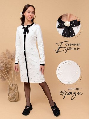 Платье для девочки вязанный трикотаж SP50119