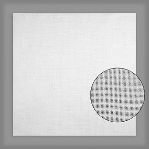 Канва для вышивания, равномерного переплетения, 50 x 50 см, цвет белый
