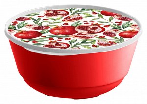 "Bergamo" Миска "Гранат" 3л с крышкой