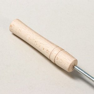 Венчик кондитерский для взбивания с деревянной ручкой "Шар", 26 см