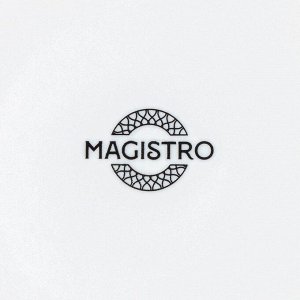 Пирожковая тарелка Magistro Rodos, d=15.6 см, фарфор, белая