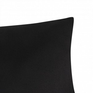 Наволочка Этель "Jet black" 50х70 см, 100% хлопок, мако-сатин, 114г/м2