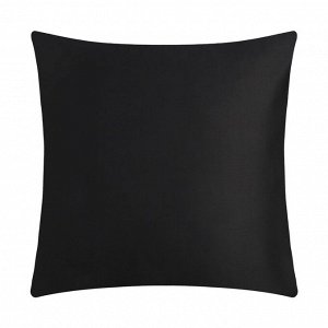 Наволочка Этель "Jet black" 70х70, 100% хлопок, мако-сатин, 114г/м2