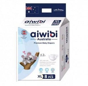 Подгузники детские AIWIBI Premium XL (12-17кг) 8шт