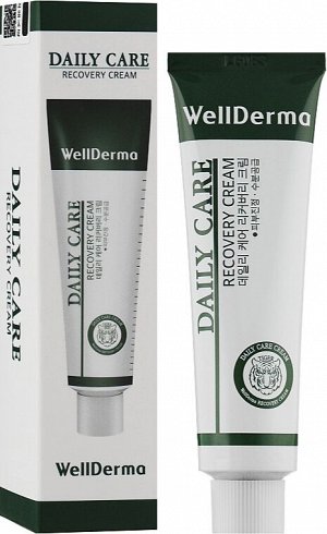 WellDerma Восстанавливающий успокаивающий крем для лица Daily Cure Recovery Cream, 30 мл