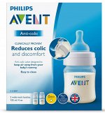 Авент/Avent бутылочка из полипропилена Anti-colic с силиконовой соской д/новорожденных 125мл набор 2шт