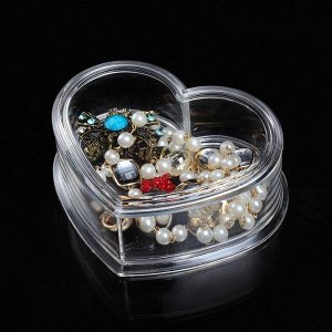 Органайзер для косметики, ватных дисков и палочек "Сердце"