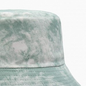 Панама женская MINAKU Tie-dye, белая/зелёная, размер 56-58