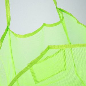 Сумка-шоппер пляжная сеточная, 41*32*26 см, зеленый цвет