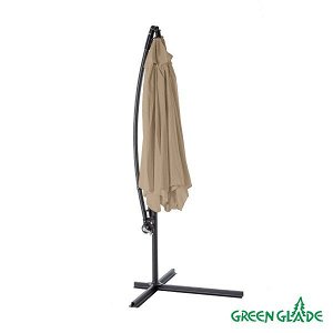 Зонт садовый Green Glade 6005 тауп серо-коричневый