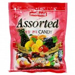 Карамель леденцовая Melland Assorted Candy фруктовое ассорти, 300г, 1/10