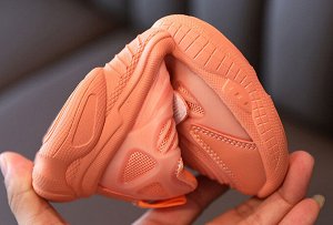Кроссовки однотонные оранжевые