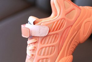 Кроссовки однотонные оранжевые