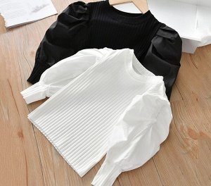 Стильная кофта- блуза с объёмными рукавами.