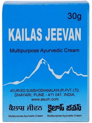 Kailas Jeevan Multipurpose Ayurvedic Cream 30g / Универсальный Крем для Всего Тела 30г