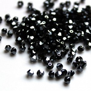 Биконусы 3мм Сваровски Hematite 2x