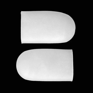 Напальчники для больших пальцев ног, силиконовые, 4,5 × 2,5 см, цвет белый (1 пара)