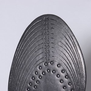 Стельки для обуви, универсальные, дышащие, 36-46 р-р, 28 см, пара, чёрный