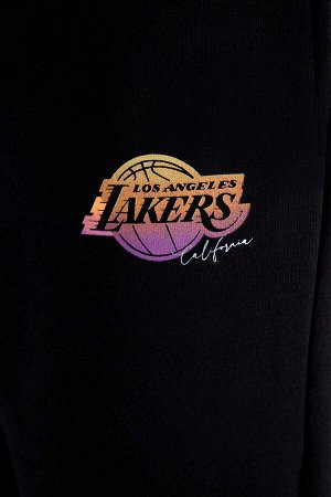 Defacto Fit NBA Los Angeles Lakers Oversize-брюки с эластичной резинкой до щиколотки