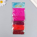 Бисер круглый 12/0 &quot;Палитра розового&quot; 5 цветов х 20 гр 20х8х0,7 см