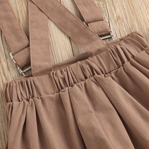 Костюм: кофта и юбка-шорты с лямками