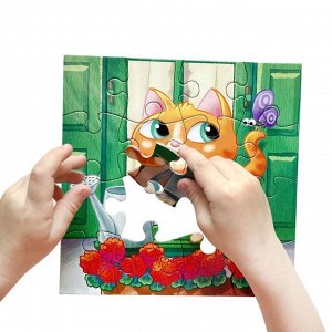 Пазл First Puzzle "Котик" (16 эл) Baby Toys