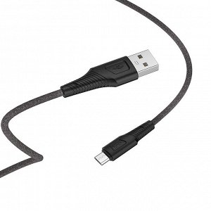 USB кабель Hoco Airy Silicone MicroUSB 2.4A