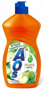 АОС гель для мытья посуды Яблоко и мята, 0.45 л