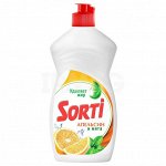 Сорти средство для мытья посуды Апельсин мята (450 г)