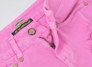 Женские розовые джинсовые шорты