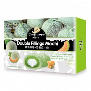 Моти пирожные с двойным вкусом мускатной дыни с молоком, Bamboo House, 180 гр.