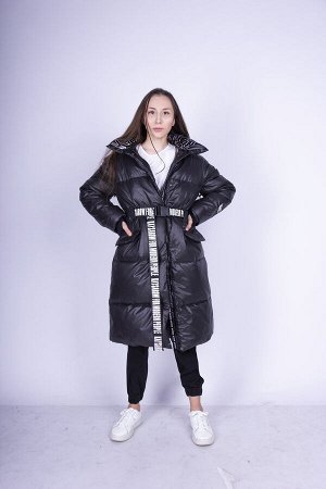 12П37 (черный) Пальто для девочек БЕЛЛА